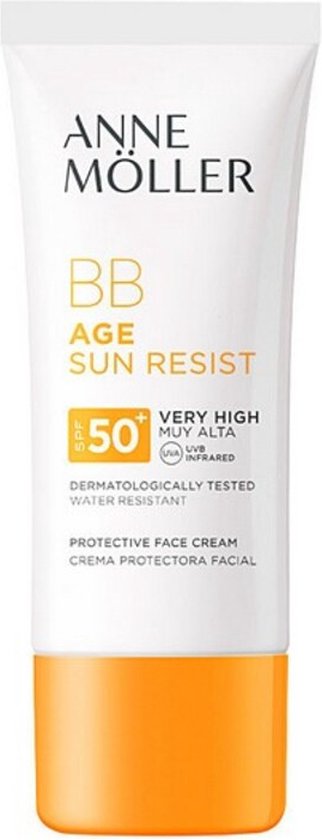 322x840-98 Hydraterende Gezichtscrème Âge Sun Rerist BB Cream Anne Möller (50 ml) SPF 50+ - Afbeelding 1