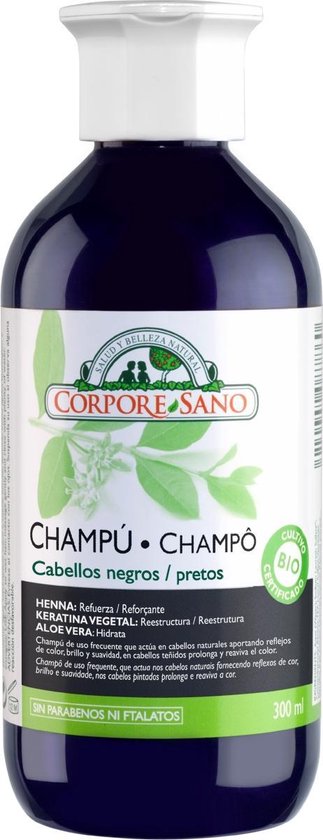 323x840-60 Corpore Champu Henna 300ml Cabellos Negros Bio - Afbeelding 1