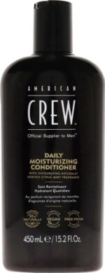 American Crew Daily Moisturising Conditioner, Vegan & Silicone Free (450ml) to Hydrate & Nourish, for Normal & Dry Hair, Formulated for Men - Afbeelding 2