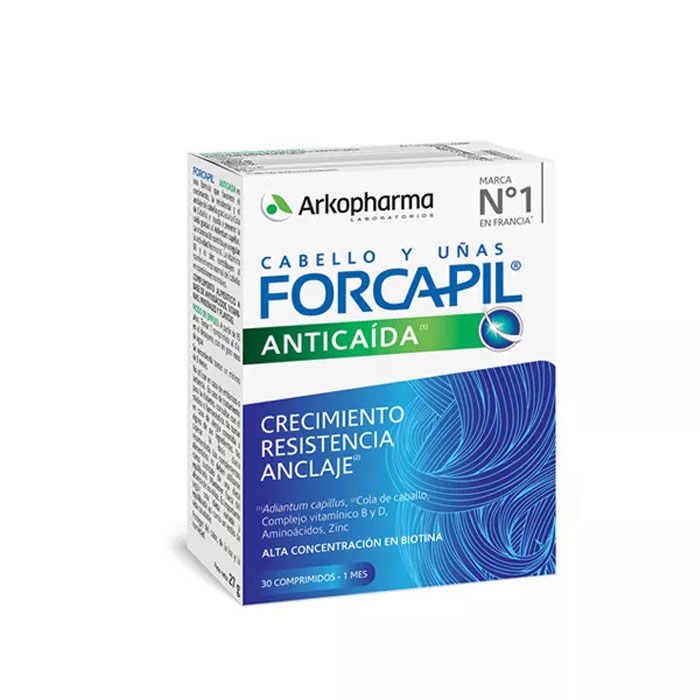 3250546_d49601dbaf02e22fb68a8937772089f8 Arkopharma Forcapil Anti-Hair Loss 30 Tablets - Afbeelding 1