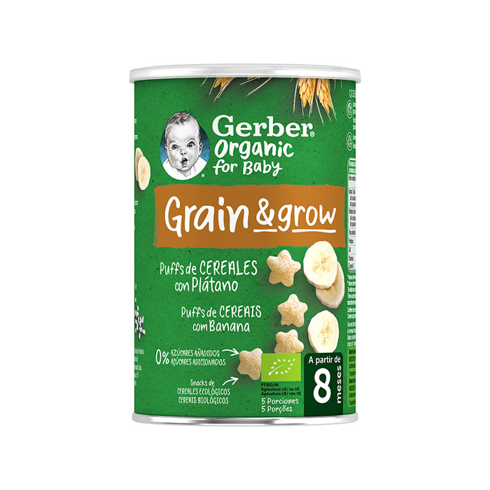3250808_ae944738e45575b9cff1b71e6dd8cbbf Gerber Organic Puff Cereals and Banana - Afbeelding 1
