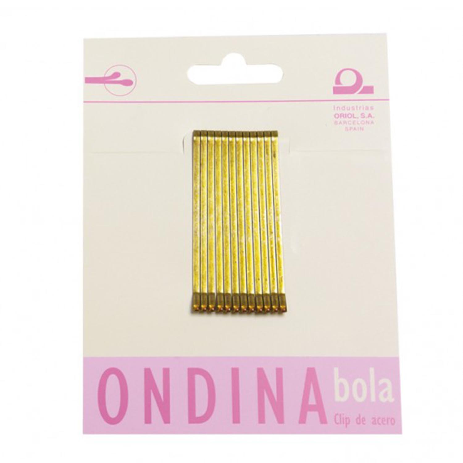 3259667_730edc56035f0de727ce041d4888cb73 Eurostil Ondina Clips 50mm Bola Bronce 12un - Afbeelding 1