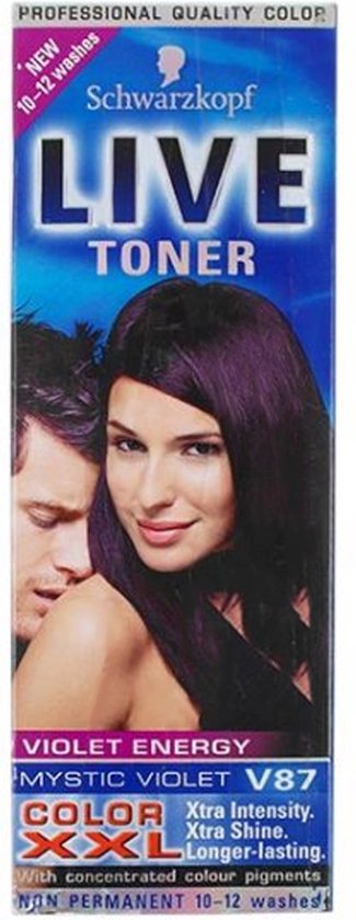 325x840-147 Schwarzkopf Live Toner XXL Mystic Violet V87 - 50 ml - Afbeelding 1