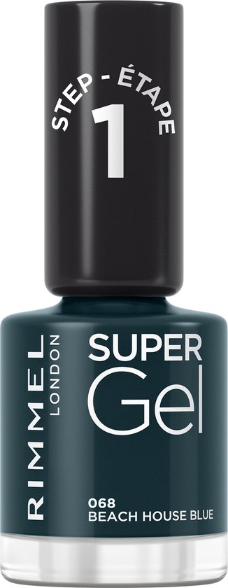 326x840-23 Rimmel Super Gel Nagellak - 068 Beach House Blue - Afbeelding 1