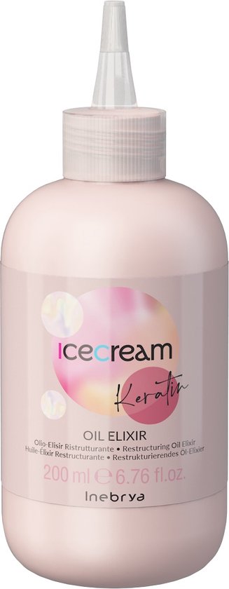 327x840-95 Ice Cream Keratin Oil Elixir - Rekonstrukční Olejové Sérum Na Bázi Keratinu 200ml - Afbeelding 1