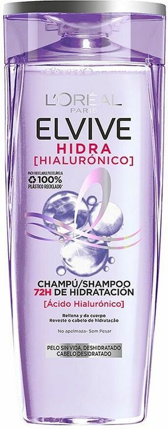 329x840-24 Vochtinbrengende Shampoo L'Oreal Make Up Elvive Hidra Hyaluronzuur (370 ml) - Afbeelding 1