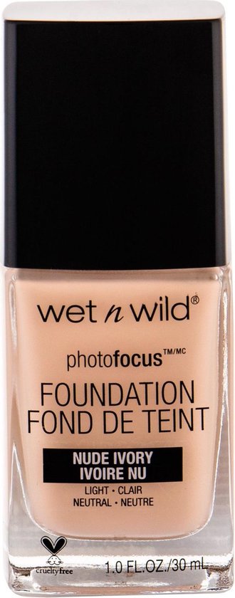 330x840-7 Wet n Wild - Photo Focus Foundation Fond de Teint - Makeup 30 ml Nude Ivory - - Afbeelding 1