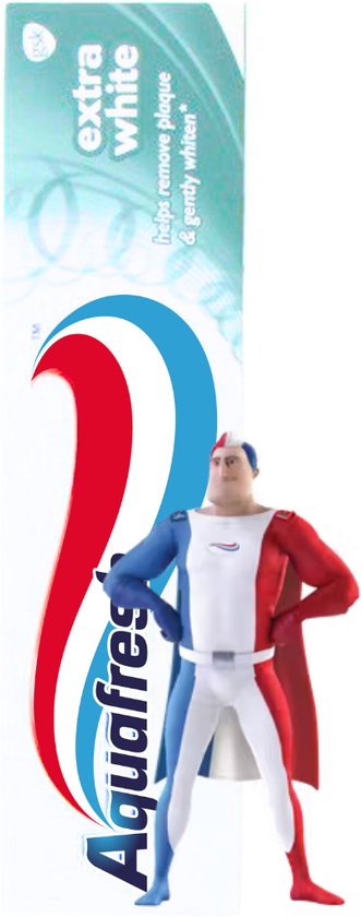 331x840-132 Aquafresh Extra White Tandpasta - 75 ml - Afbeelding 1