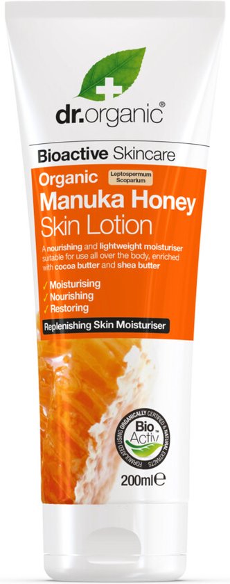 332x840-106 Dr. Organic Manuka Honing Huidlotion 200 ml - Afbeelding 1