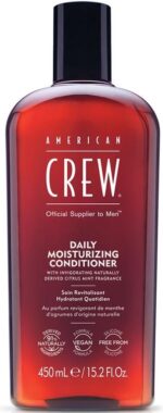 American Crew Daily Moisturising Conditioner, Vegan & Silicone Free (450ml) to Hydrate & Nourish, for Normal & Dry Hair, Formulated for Men - Afbeelding 8