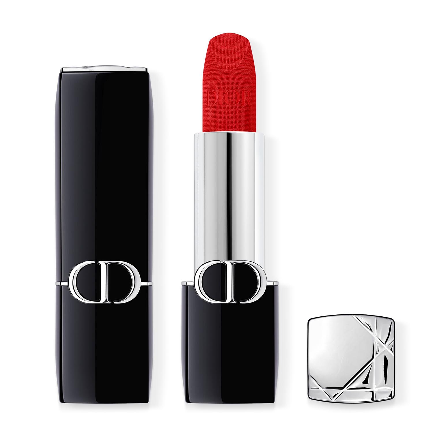 3348901658560 Dior Rouge Dior Barra De Labios 999 Satinv Elvet 30ml - Afbeelding 1