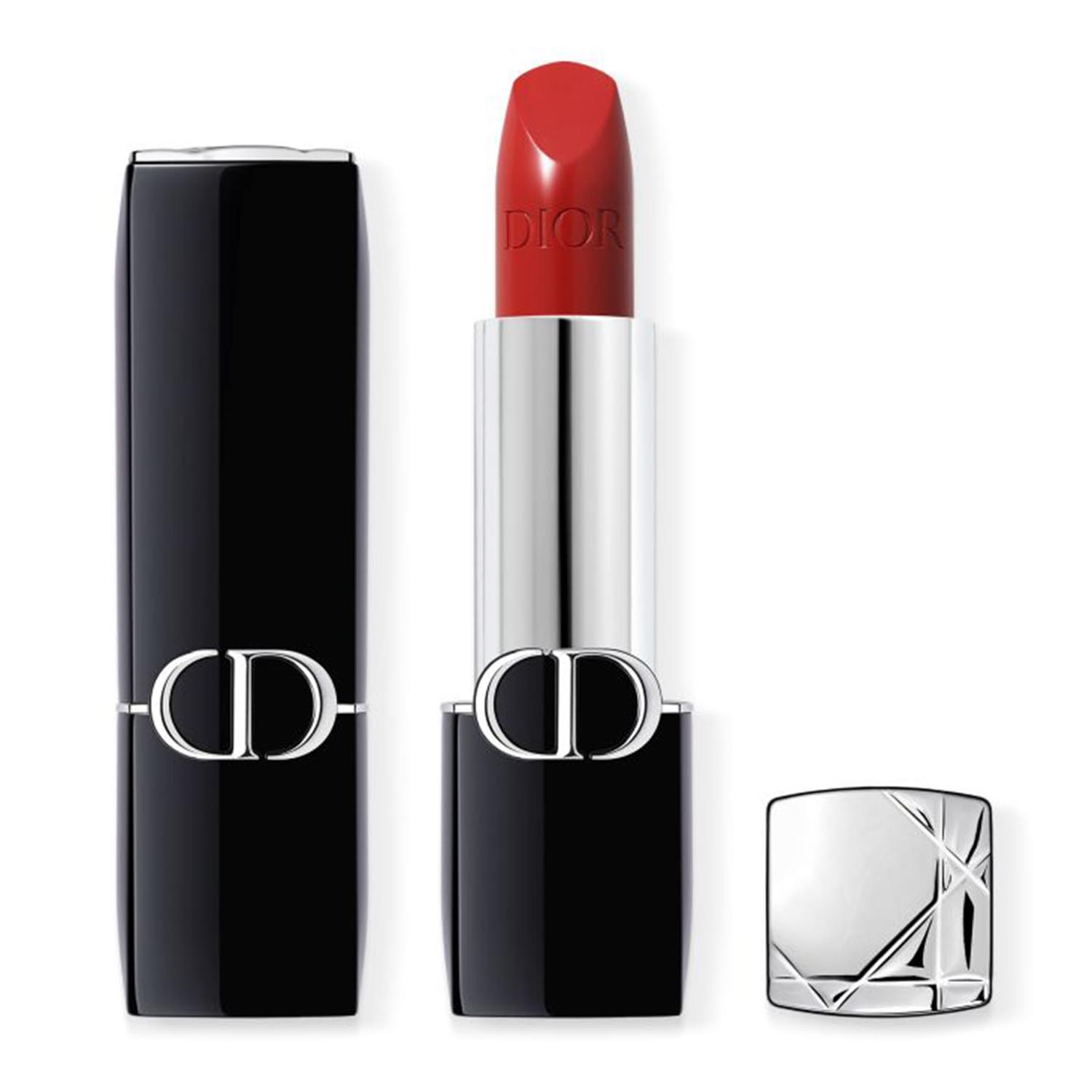 3348901658959 Dior Rouge Dior Barra De Labios 743 Rouge Zinnia Satin 30ml - Afbeelding 1