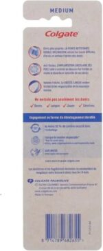 Colgate Triple Action Tandenborstel Medium 2 stuks - Afbeelding 2
