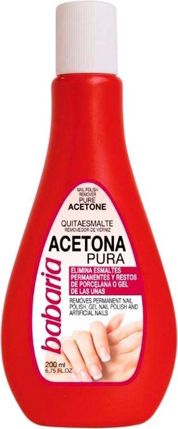 349x840-52 Babaria Babaria Quitaesmalte Acetona Pura 200ml - Afbeelding 1