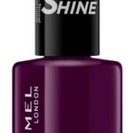 Rimmel London Nail Polish 60 Seconds Black Cherries Dark Red