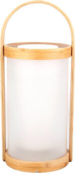 Inspire Cardea USB Oplaadbare Bamboe Tentlamp LED Sfeerverlichting - 2W - 150LM - 4000K - 32 x 14 cm - Afbeelding 7