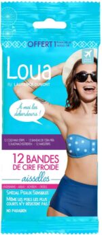 Loua Wax Strips Armpit - 12 Wax Strips - Hair Removal Strips Armpits - Afbeelding 2