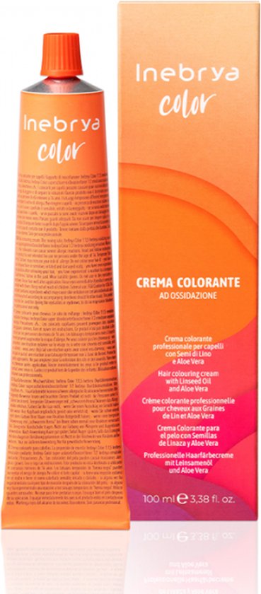 369x840-85 Permanent Dye Inebrya Nº 6/5 Dark Blonde Mahogany 100 ml - Afbeelding 1