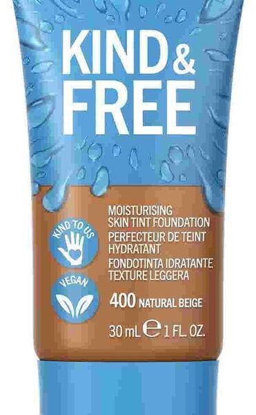 Rimmel London KIND & FREE Vegan Foundation 400 Natural Beige