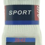 Katoenen Sportsokken Wit - 39/42 - 5 Paar