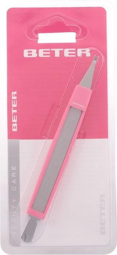 387x840-32 Beter - CUTICLE CUTTER with cuticle pusher and nail file 1 pz - Afbeelding 1