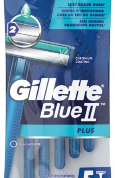 Shaving Razors Gillette Blue Ii Plus 5 Units