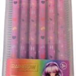 Rainbow High viltstiften 12 delig - Levendige kleuren - Back to School - Inclusief koker
