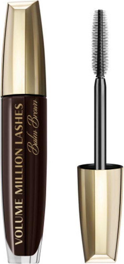 394x840-59 L'Oréal Paris Volume Million Lashes Balm Brown - Verzorgende Volume Mascara Verrijkt met 97% ingrediënten van natuurlijke oorsprong - Bruin - 8.7ml - Afbeelding 1