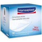 Hansaplast 100% Katoenen Gaaskompressen  5 X 5 cm - 50 Stuks - Afbeelding 2