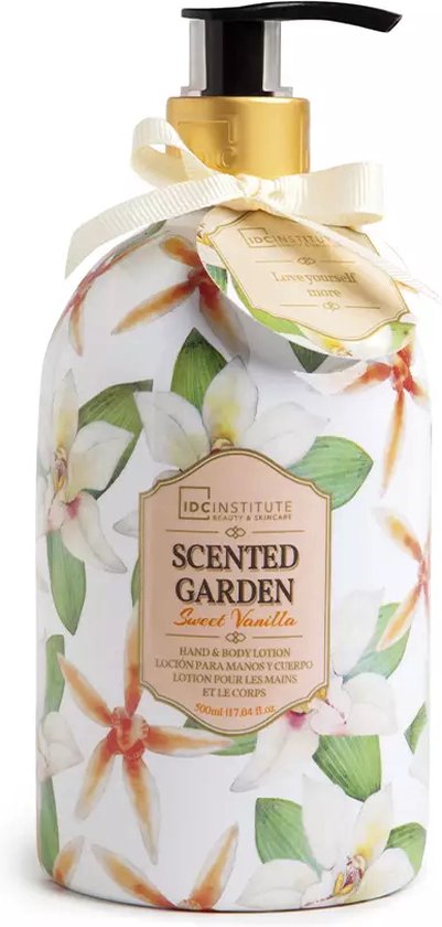 401x840-23 Body Lotion IDC Institute Scented Garden Sweet Vanilla (500 ml) - Afbeelding 1