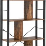 Maxenza Home LBC12BX IndustriÃ«le Boekenkast â€“ Hoogwaardig Vintage Houten Kast voor Boeken â€“ Robuust Staand Boekenstandaard met Stalen Frame â€“ Ideaal voor Thuis of op Kantoor