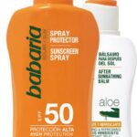 Zonbeschermingset Aloe Vera Babaria (2 pcs) SPF 50 50