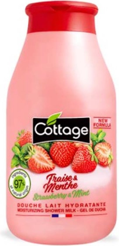 408x840-172 Cottage Moisturizing Shower Gel Strawberry & Mint 250ml - Afbeelding 1