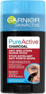 Garnier Skinactive Face Pure Active Charcoal Scrub-stick Gezichtsreiniger - Anti Mee-eters - 50 ml - Afbeelding 10