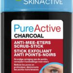 Garnier Skinactive Face Pure Active Charcoal Scrub-stick Gezichtsreiniger - Anti Mee-eters - 50 ml