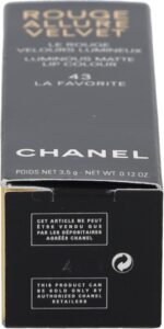 Chanel Rouge Allure Velvet Matte Lipstick Lippenstift - 43 La Favourite - Afbeelding 3