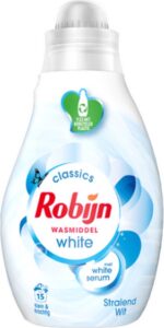 Robijn wasmiddel white 15 wasbeurten - 525ml - met natuurijk white serum