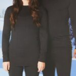 Thermoshirt - maat L - thermo shirt volwassen - zwart - warm en comfortabel - unisex