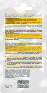 GARNIER - Moisturizing Mask with Lemon Extract for Shiny and Tired Skin Active (Juicy Mask) 8 ml - 8ml - Afbeelding 3