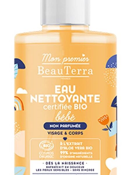 Beauterra Bio Bebé Agua Limpiadora Sin Perfume 750ml