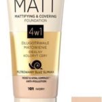 Eveline Cosmetics Satin Matt Mattifying & Covering Foundation 101 Ivory