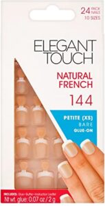 False nails Elegant Touch French Xs 24 Pieces (24 uds)