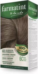 Permanent Dye Farmatint 6c-Rubio Oscuro Ceniza Gel - Afbeelding 3