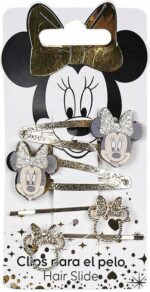 Hair Clips Minnie Mouse Lasso 4 Stuks Gouden