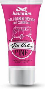 Niet-permanente kleur Hairgum Fix Color Roze Styling Gel 30 ml