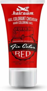 Niet-permanente kleur Hairgum Fix Color Rood Styling Gel (30 ml) - Afbeelding 3