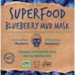 7th Heaven Superfood Blueberry Mud Face Mask with Refreshing Raspberry and Anti-oxidant Blueberry to Soothe and Hydrate Skin - Ideal for All Skin Types