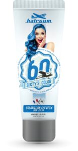 Semi-permanente kleurstof Hairgum Sixty's Color flash blue (60 ml)