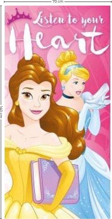 433x840 Disney Princess Badhanddoek 70 x 140 cm - Afbeelding 1