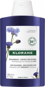 Klorane Haar Centaurée Anti-Yellow Shampoo Wit/Grijs Haar 400ml